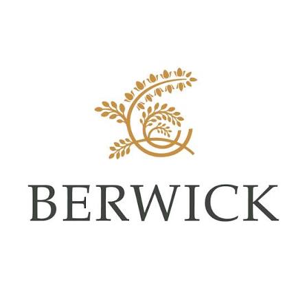 Berwick logo with stylized golden wheat illustration above the word "BERWICK" in bold, uppercase black letters on a white background.